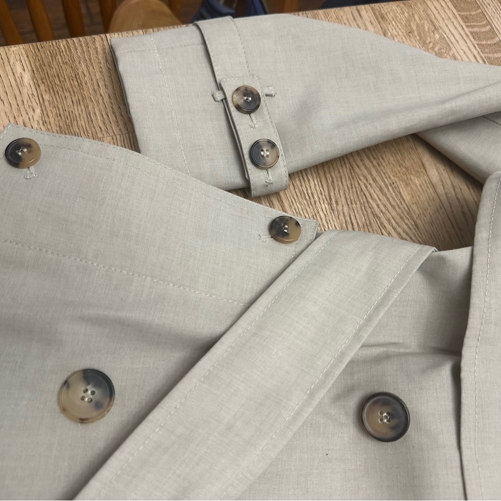 Classic Women’s Trench Coat All Saints Women's Beige Trench Belted small UK 6 - Picture 9 of 10